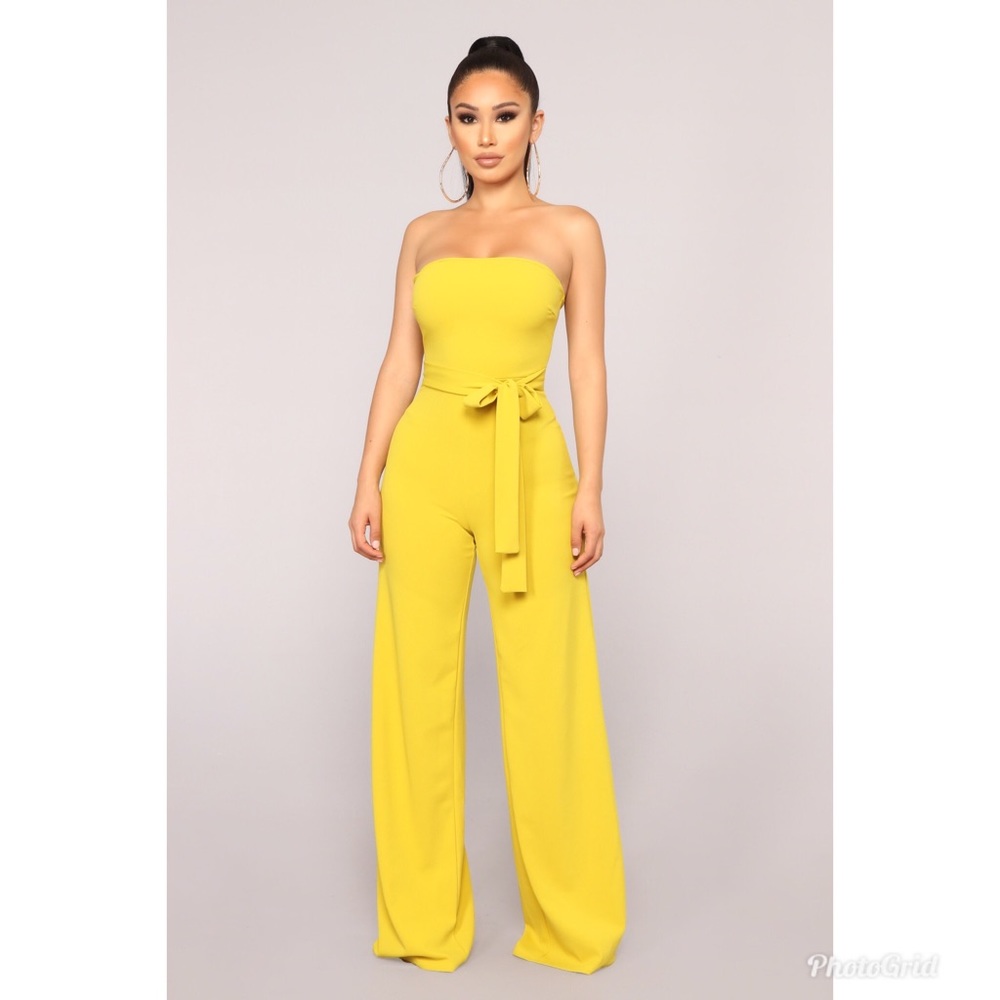 Yellow Tube Jumpsuit